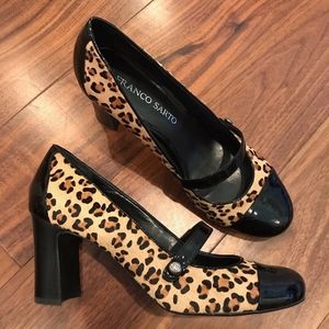 Leopard Pony with Patent Leather, Mary Jane.
